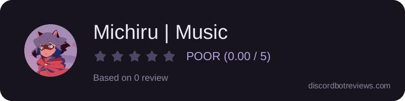 Rating widget preview for Michiru | Music