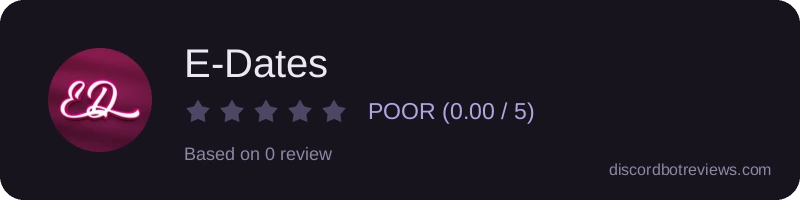Rating widget preview for E-Dates