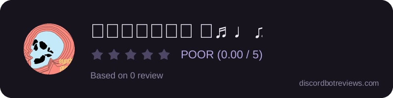 Rating widget preview for 🅹🆄🅺🅴🄱🄾🅇 𝄢♬♩♫ ♪