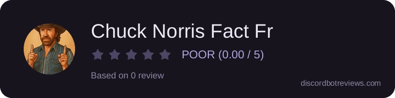 Rating widget preview for Chuck Norris Fact Fr