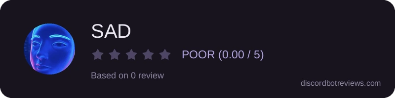 Rating widget preview for SAD