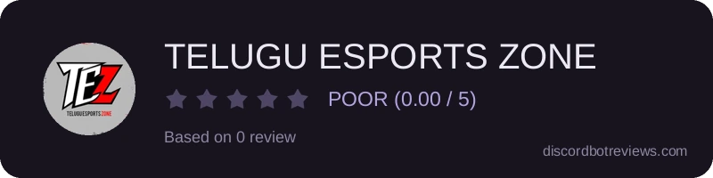 Rating banner for TELUGU ESPORTS ZONE