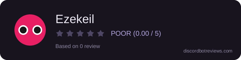 Rating widget preview for Ezekeil