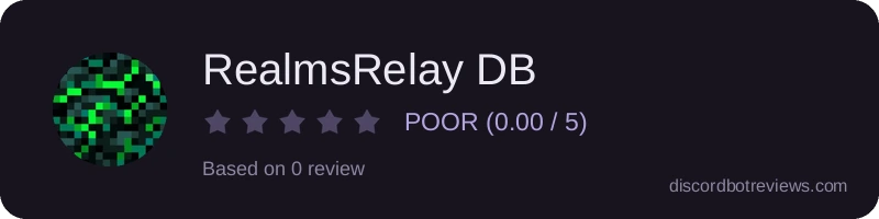 Rating widget preview for RealmsRelay DB