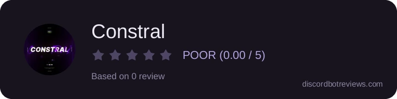 Rating widget preview for Constral