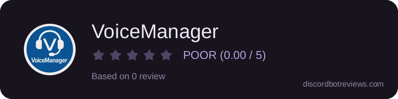 Rating widget preview for VoiceManager