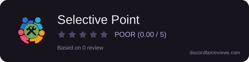 Rating widget preview for Selective Point
