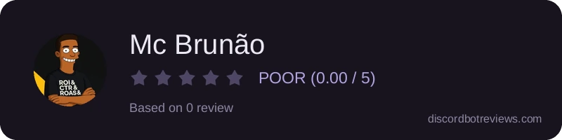 Rating widget preview for Mc Brunão