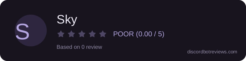 Rating widget preview for Sky