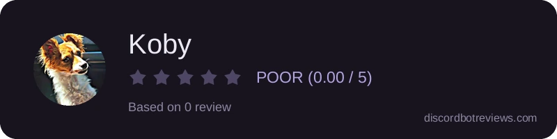 Rating widget preview for Koby