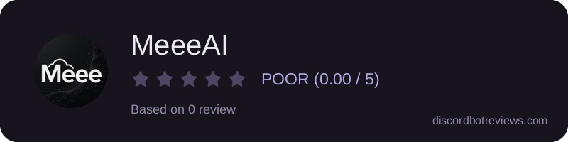 Rating widget preview for MeeeAI