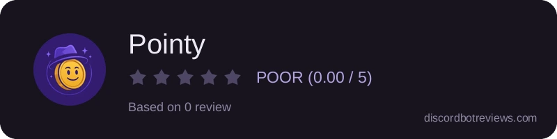Rating widget preview for Pointy