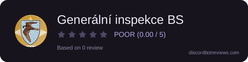 Rating widget preview for Generální inspekce BS