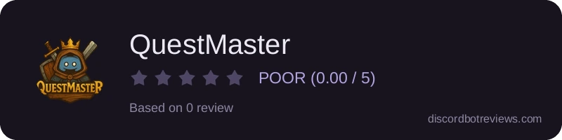 Rating widget preview for QuestMaster