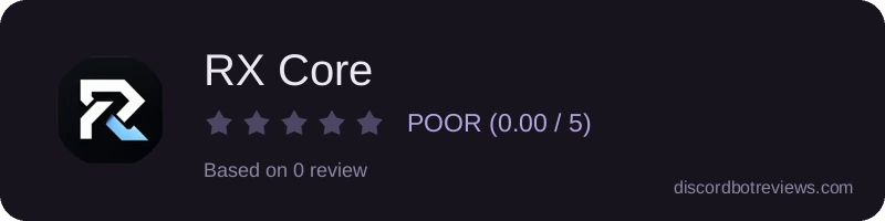 Rating widget preview for RX Core