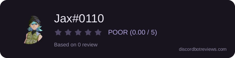 Rating widget preview for Jax#0110