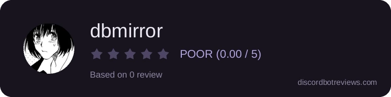 Rating widget preview for dbmirror