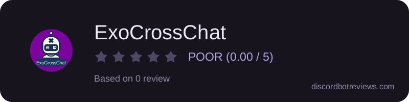 Rating widget preview for ExoCrossChat