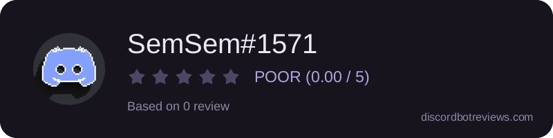 Rating widget preview for SemSem#1571