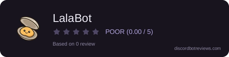 Rating widget preview for LalaBot