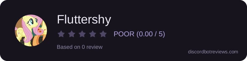 Rating widget preview for Fluttershy