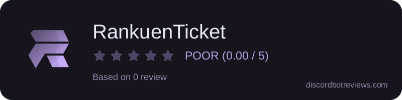 Rating widget preview for RankuenTicket