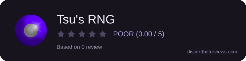 Rating widget preview for Tsu's RNG