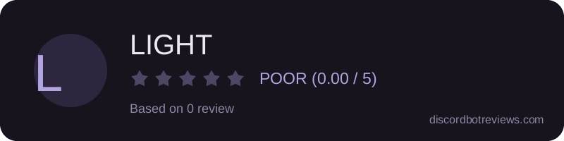 Rating widget preview for LIGHT