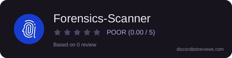 Rating widget preview for Forensics-Scanner