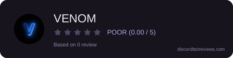 Rating widget preview for VENOM