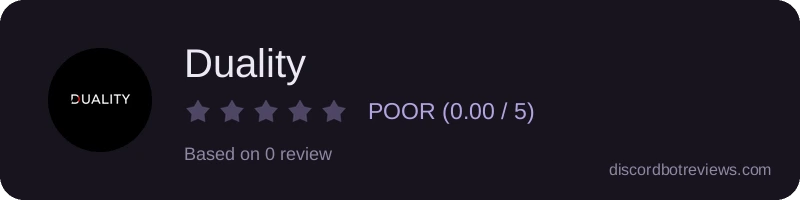 Rating widget preview for Duality