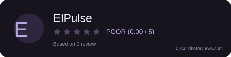 Rating widget preview for ElPulse