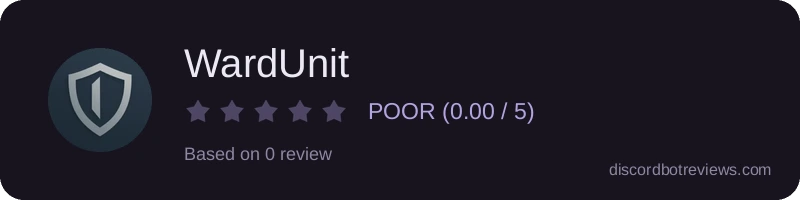 Rating widget preview for WardUnit