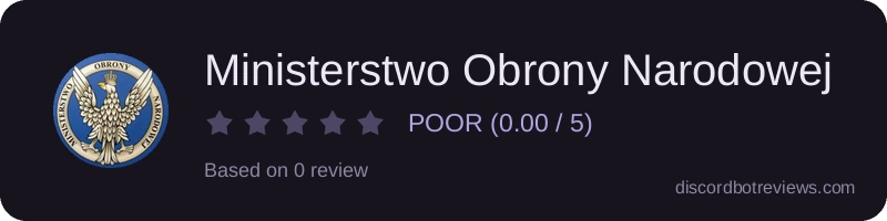 Rating widget preview for Ministerstwo Obrony Narodowej