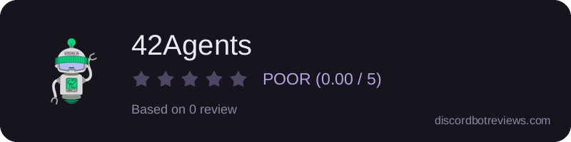 Rating widget preview for 42Agents