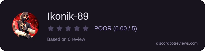 Rating widget preview for Ikonik-89