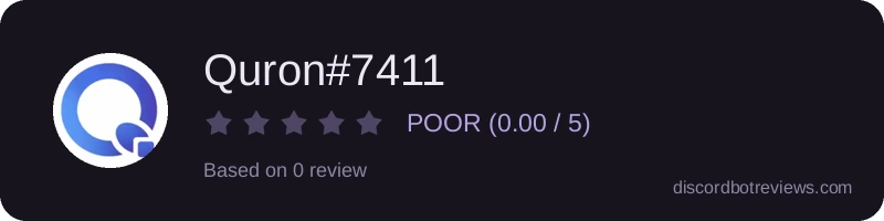Rating widget preview for Quron#7411