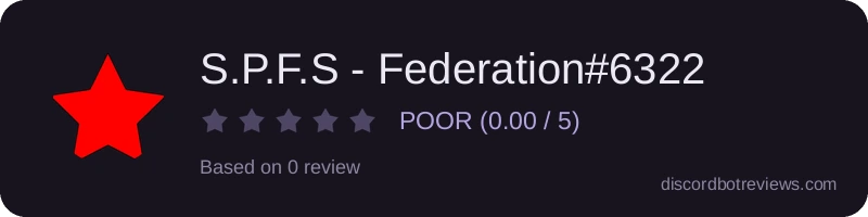Rating widget preview for S.P.F.S - Federation#6322