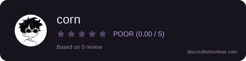 Rating widget preview for corn
