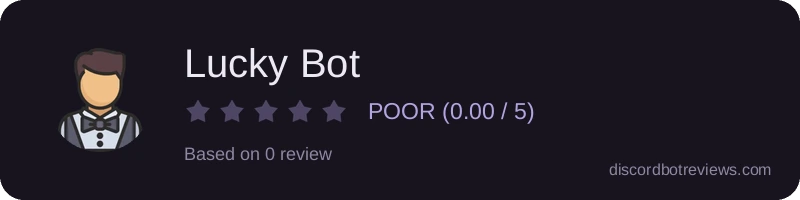 Rating widget preview for Lucky Bot