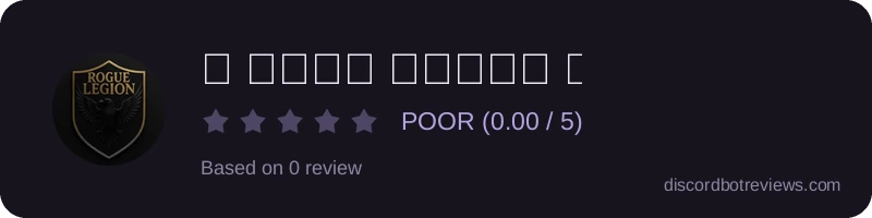 Rating widget preview for 👑 𝙺𝚒𝚗𝚐 𝚁𝚘𝚐𝚞𝚎 👑