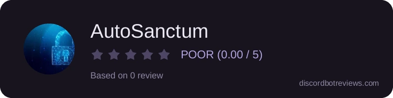 Rating widget preview for AutoSanctum