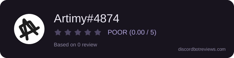 Rating widget preview for Artimy#4874