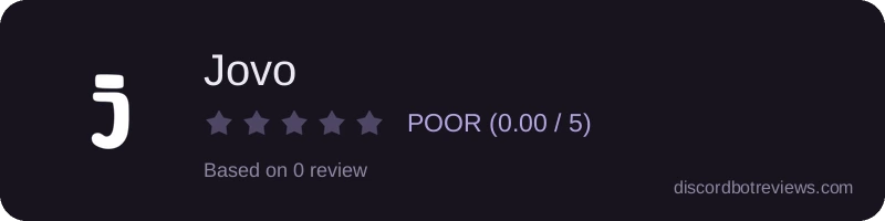 Rating widget preview for Jovo