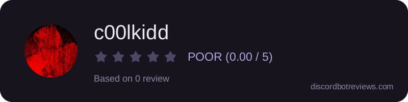 Rating banner for c00lkidd