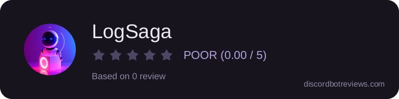 Rating widget preview for LogSaga
