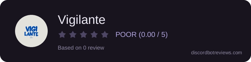 Rating widget preview for Vigilante