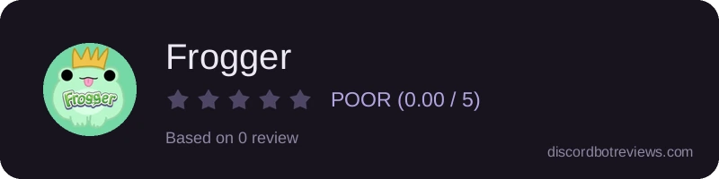 Rating widget preview for Frogger
