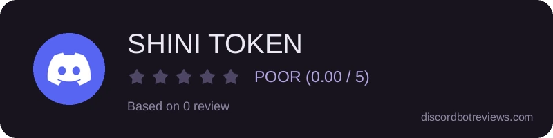 Rating widget preview for SHINI TOKEN