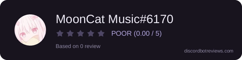 Rating widget preview for MoonCat Music#6170